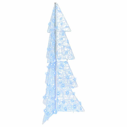 Julgran med 100 LED-lampor Kall Vit 120 cm Akryl