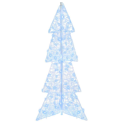 Julgran med 100 LED-lampor Kall Vit 120 cm Akryl