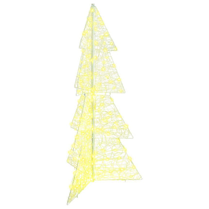 Julgran med 160 LED-lampor Varmvit 150 cm Akryl