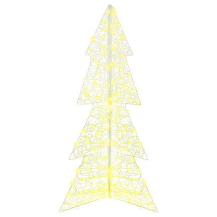 Julgran med 160 LED-lampor Varmvit 150 cm Akryl