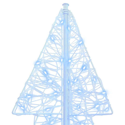 Julgran med 160 LED-lampor Kall Vit 150 cm Akryl