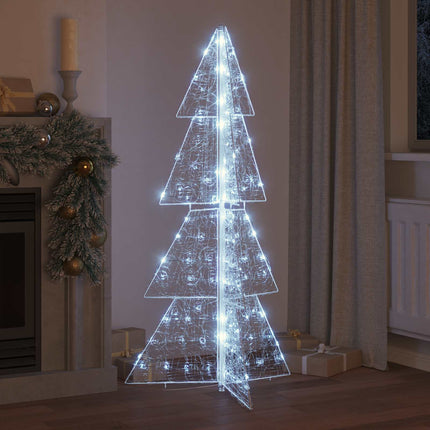 Julgran med 160 LED-lampor Kall Vit 150 cm Akryl