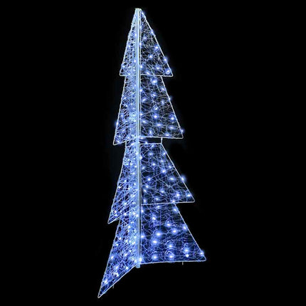 Julgran med 160 LED-lampor Kall Vit 150 cm Akryl