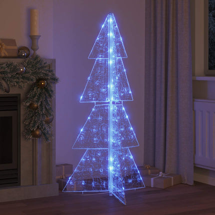 Julgran med 160 LED-lampor Blå 150 cm Akryl