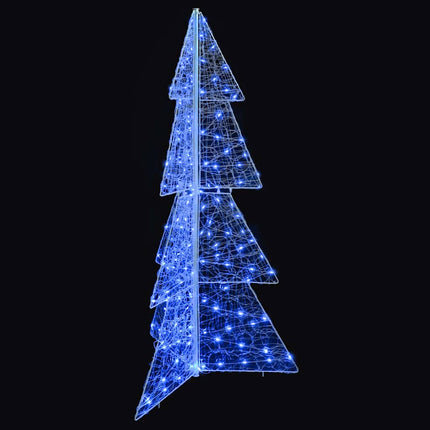 Julgran med 160 LED-lampor Blå 150 cm Akryl