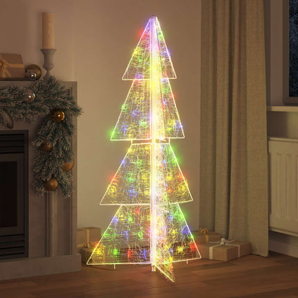 Julgran med 160 LED-lampor Flerfärgsdesign 150 cm Akryl
