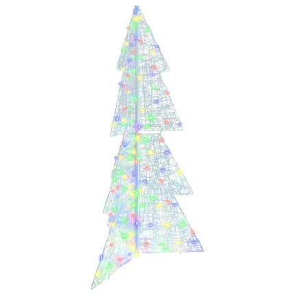 Julgran med 160 LED-lampor Flerfärgsdesign 150 cm Akryl