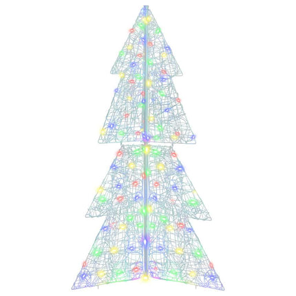 Julgran med 160 LED-lampor Flerfärgsdesign 150 cm Akryl