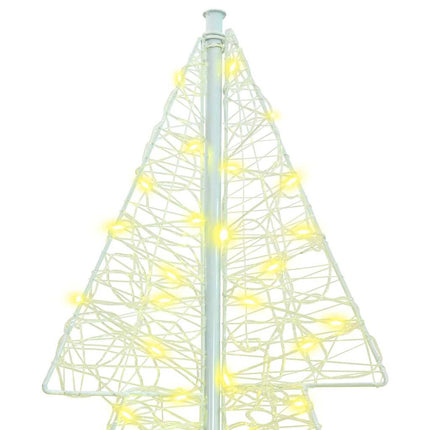 Julgran med 240 LED-lampor Varmvit 180 cm Akryl
