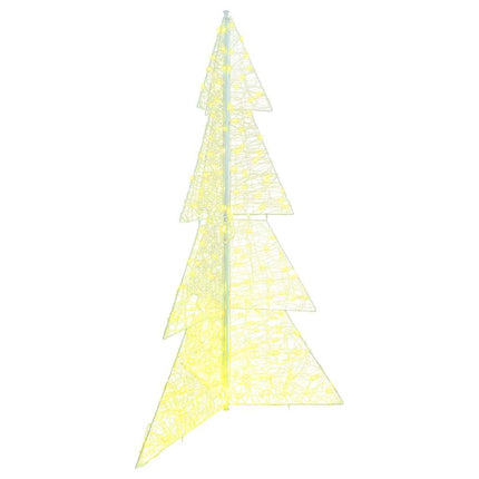 Julgran med 240 LED-lampor Varmvit 180 cm Akryl