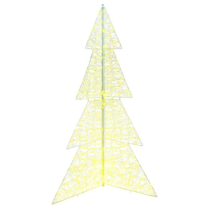 Julgran med 240 LED-lampor Varmvit 180 cm Akryl