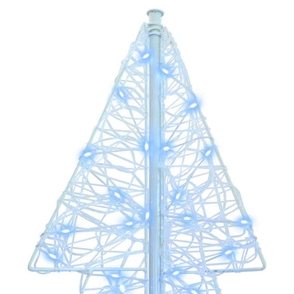 Julgran med 240 LED-lampor Kall Vit 180 cm Akryl