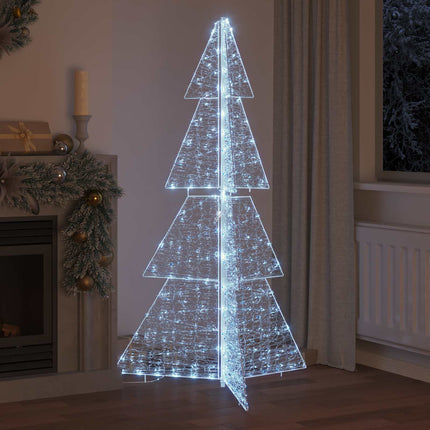 Julgran med 240 LED-lampor Kall Vit 180 cm Akryl