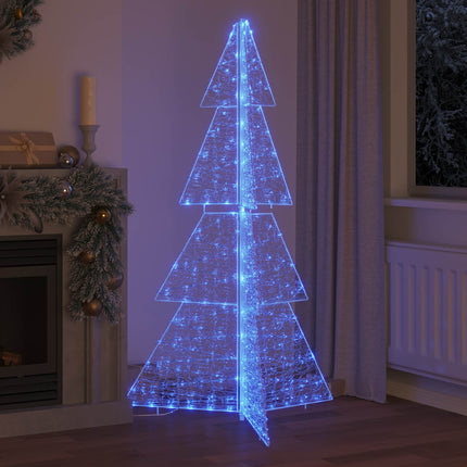 Julgran med 240 LED-lampor Blå 180 cm Akryl