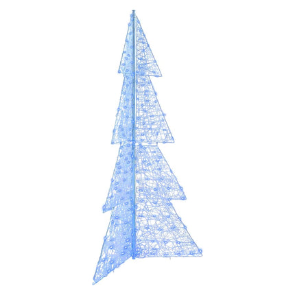 Julgran med 240 LED-lampor Blå 180 cm Akryl
