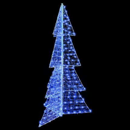 Julgran med 240 LED-lampor Blå 180 cm Akryl