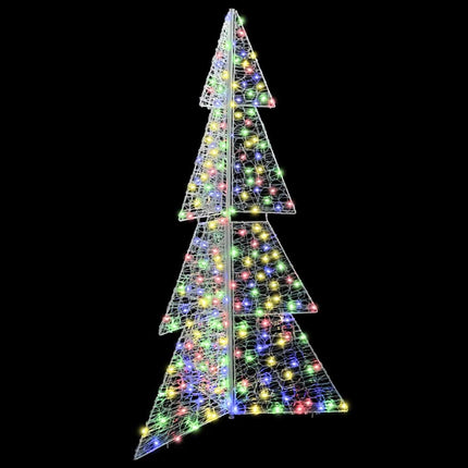Julgran med 240 LED-lampor Flerfärgsdesign 180 cm Akryl