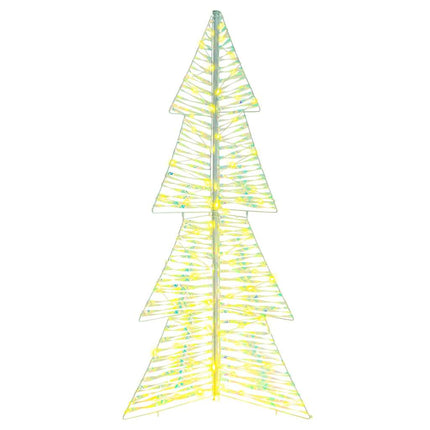 Julgran med 160 LED-lampor Varmvit 150 cm PET