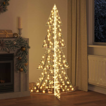 Julgran med 240 LED-lampor Varmvit 180 cm PET