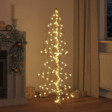 Julgran med 160 LED-lampor Varmvit 150 cm PET