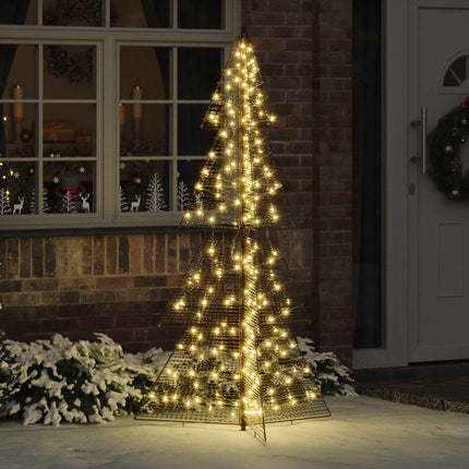 Julgran med 240 LED-lampor Varmvit 180 cm PET