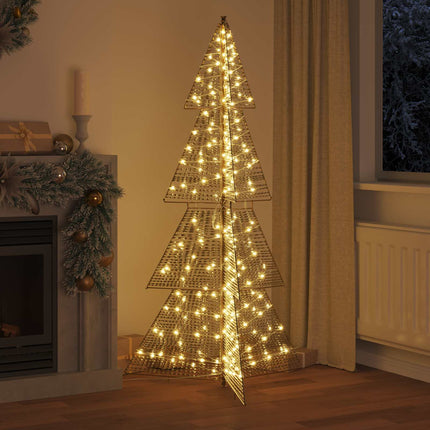 Julgran med 240 LED-lampor Varmvit 180 cm PET