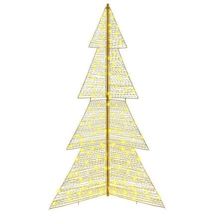 Julgran med 240 LED-lampor Varmvit 180 cm PET