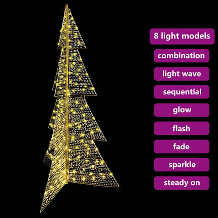 Julgran med 240 LED-lampor Varmvit 180 cm PET