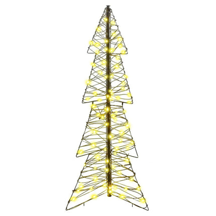 Julgran med 100 LED-lampor Varmvit 120 cm Rotting