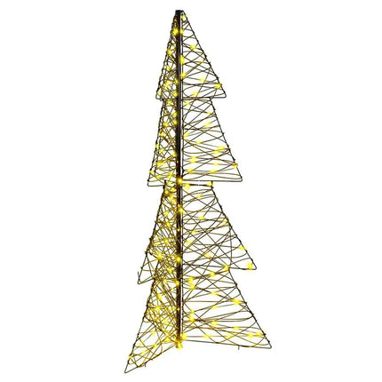 Julgran med 160 LED-lampor Varmvit 150 cm Rotting