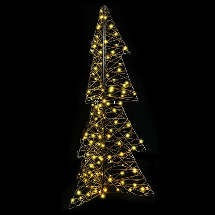 Julgran med 160 LED-lampor Varmvit 150 cm Rotting