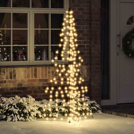 Julgran med 240 LED-lampor Varmvit 180 cm Rotting