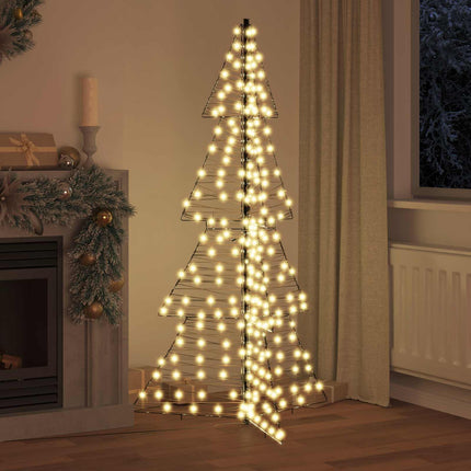 Julgran med 240 LED-lampor Varmvit 180 cm Rotting