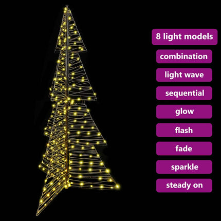 Julgran med 240 LED-lampor Varmvit 180 cm Rotting