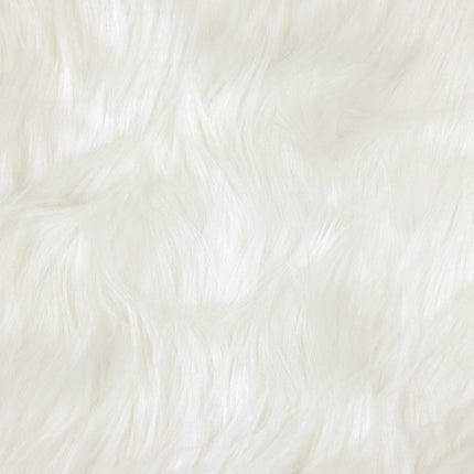 Fuskfäll matta TAFALLA Vit 80 x 150 cm Polyester
