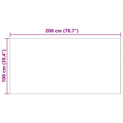 Fuskfäll matta TAFALLA Vit 100 x 200 cm Polyester
