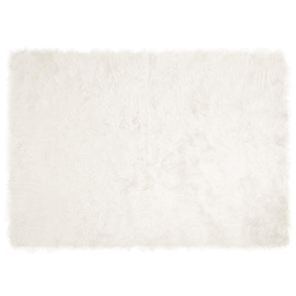 Fuskfäll matta TAFALLA Vit 240 x 340 cm Polyester