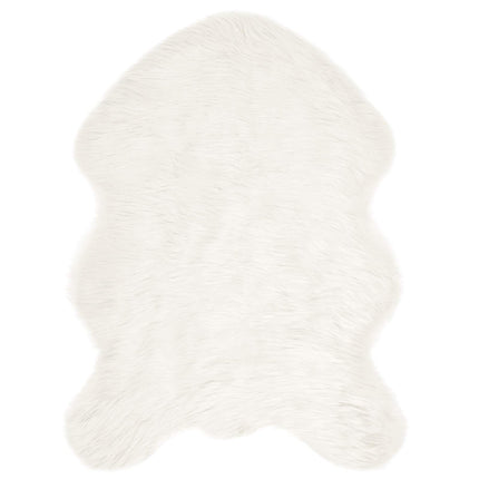 Fuskfäll matta TAFALLA Vit 80 x 120 cm Polyester
