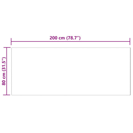 Fuskfäll matta TAFALLA Beige 80 x 200 cm Polyester