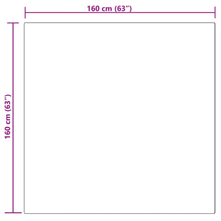Fuskfäll matta TAFALLA Beige 160 x 160 cm Polyester