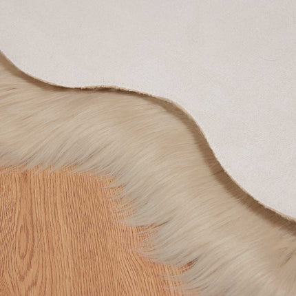 Fuskfäll matta TAFALLA Beige 60 x 90 cm Polyester