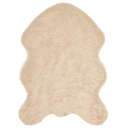 Fuskfäll matta TAFALLA Beige 60 x 90 cm Polyester