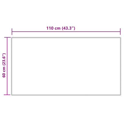 Fuskfäll matta TAFALLA Gräddvit 60 x 110 cm Polyester
