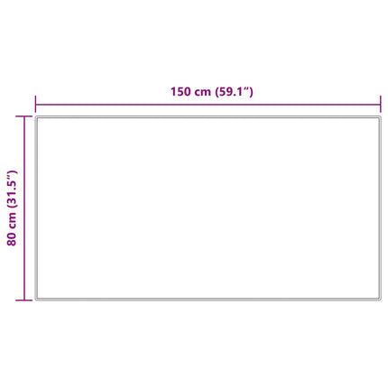 Fuskfäll matta TAFALLA Gräddvit 80 x 150 cm Polyester
