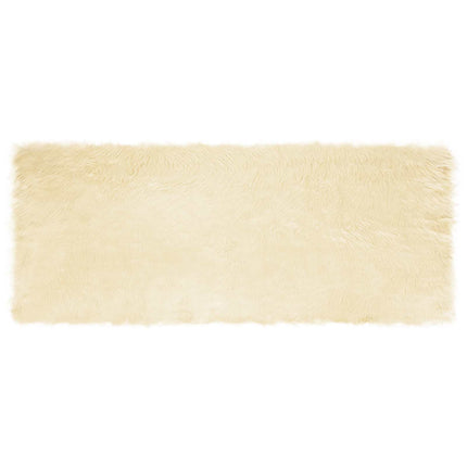 Fuskfäll matta TAFALLA Gräddvit 80 x 200 cm Polyester