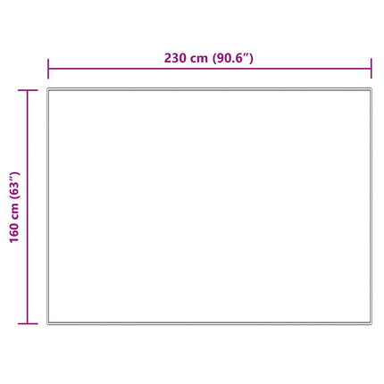 Fuskfäll matta TAFALLA Gräddvit 160 x 230 cm Polyester
