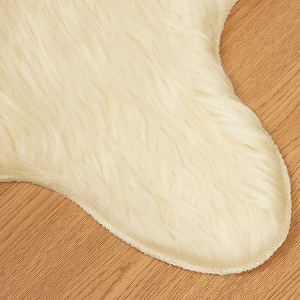 Fuskfäll matta TAFALLA Gräddvit 80 x 120 cm Polyester