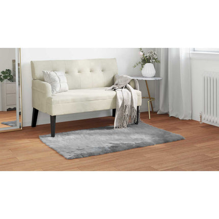 Fuskfäll matta TAFALLA Grå 60 x 110 cm Polyester