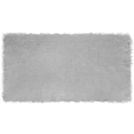 Fuskfäll matta TAFALLA Grå 80 x 150 cm Polyester