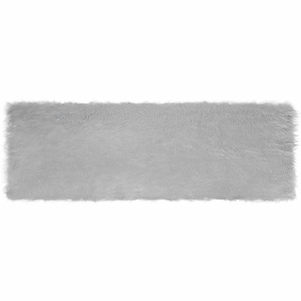 Fuskfäll matta TAFALLA Grå 80 x 250 cm Polyester